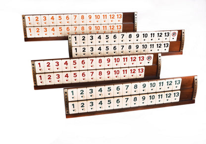 Wooden Straight Rummy Board Game Set