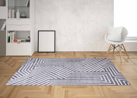 Linear Flow Modern Carpet