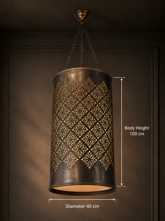 Ottoman Arabesque Cylinder Chandelier