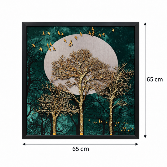 Emerald Forest Deer 3-in-1 Wall Art Frame