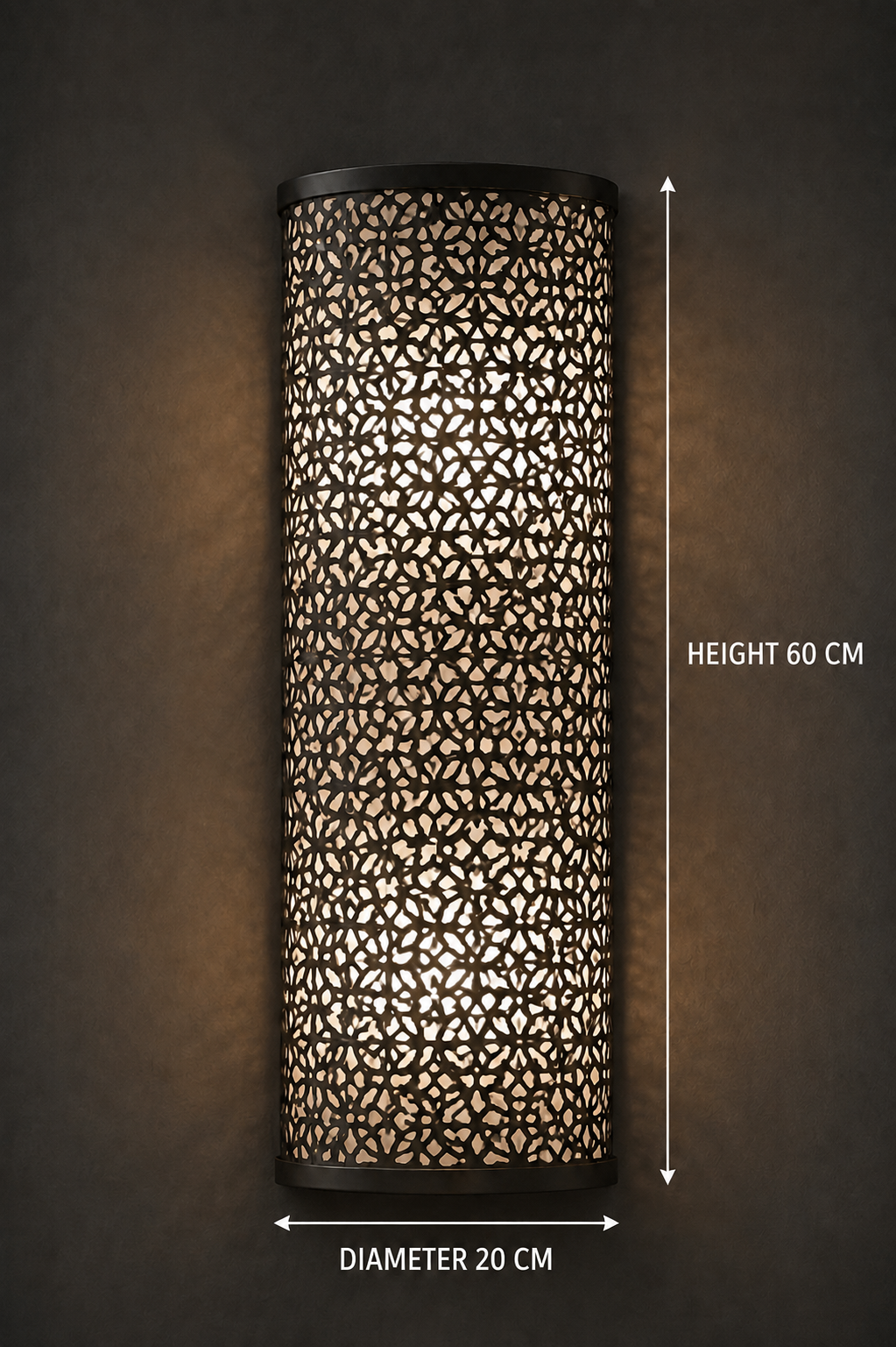 Anatolian Bloom Cylinder Wall Light