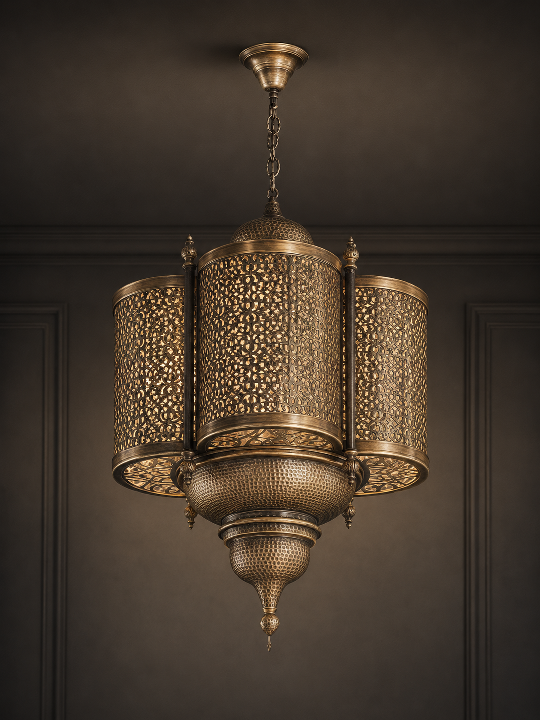 Ottoman Majesty Brass Chandelier
