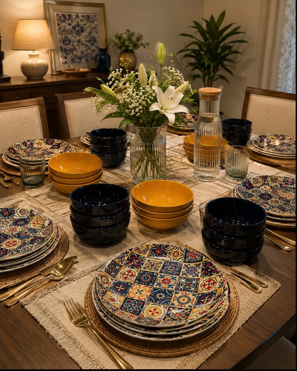 DS106-24 Pieces Ceramic Dining Set - Serves 6