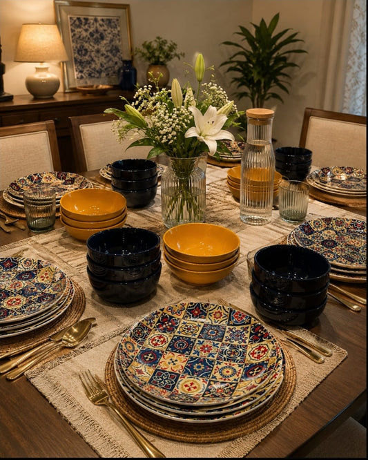DS106-24 Pieces Ceramic Dining Set - Serves 6