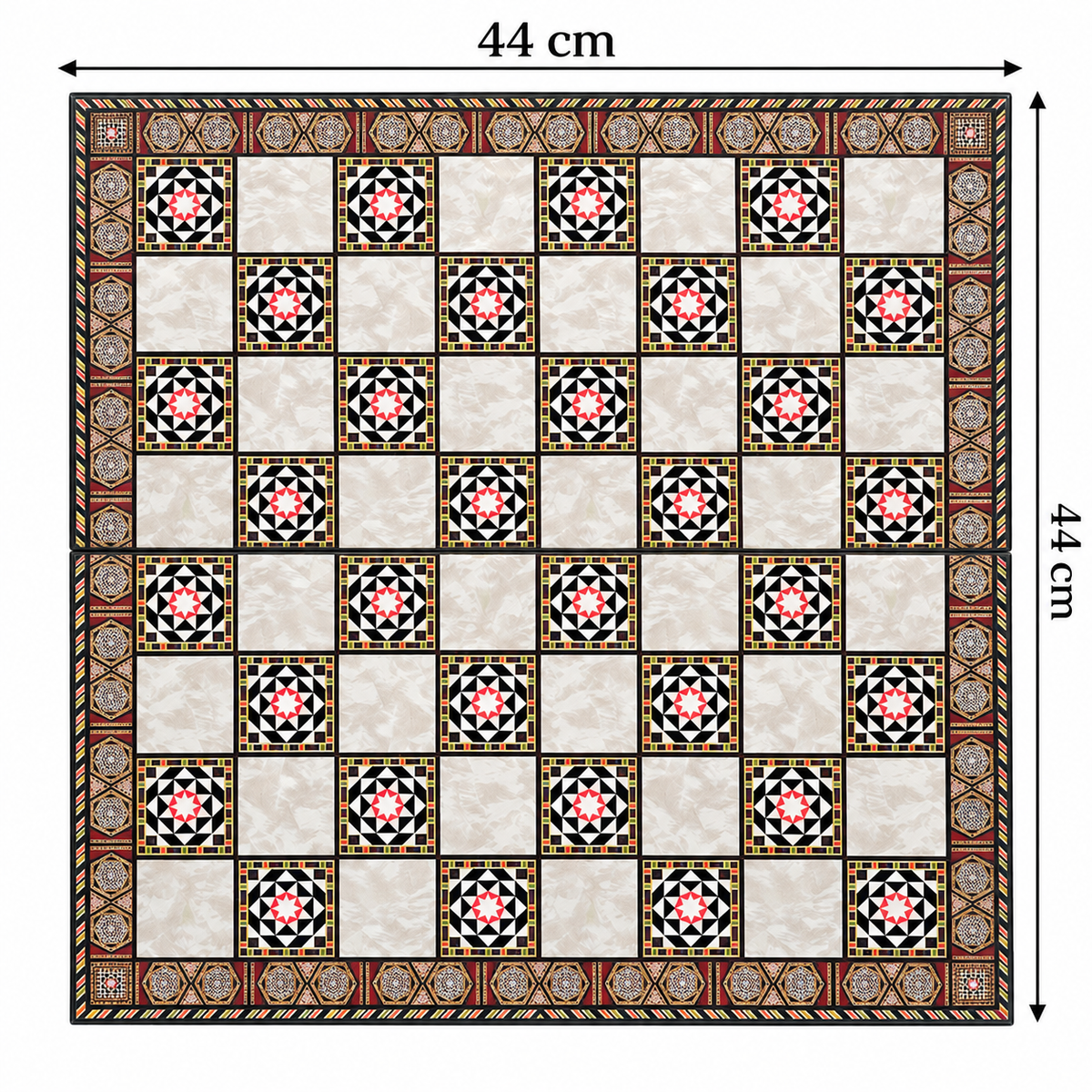 Turkish Mosaic Heritage Foldable Chess Set