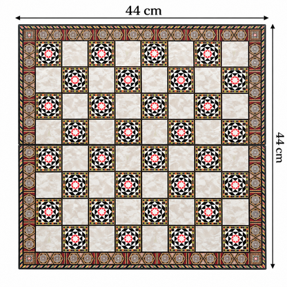 Turkish Mosaic Heritage Foldable Chess Set