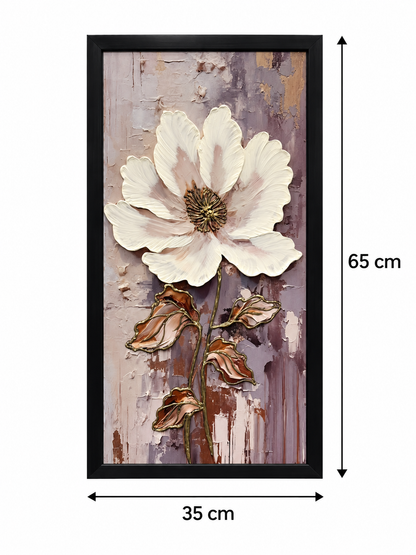 Mauve Blossom Elegance 3-in-1 Wall Art Frame