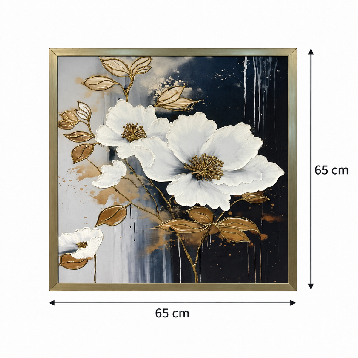 Golden Bloom Harmony 3-in-1 Wall Art Frame
