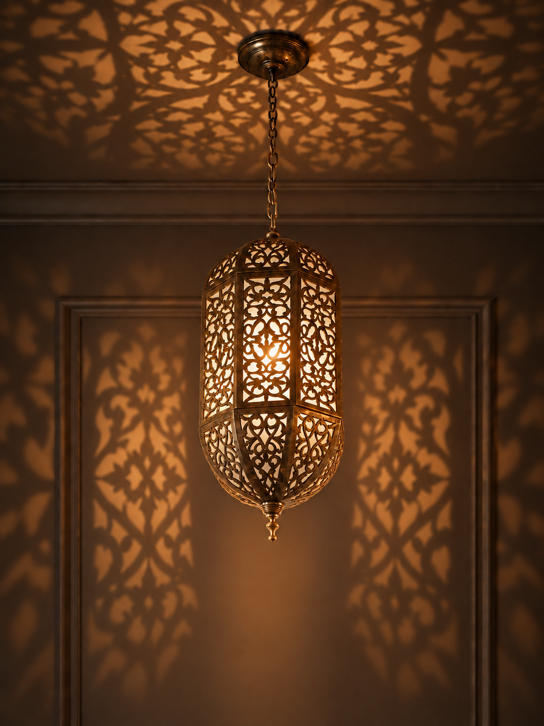 Ottoman Heritage Handcrafted Pure Brass Chandelier