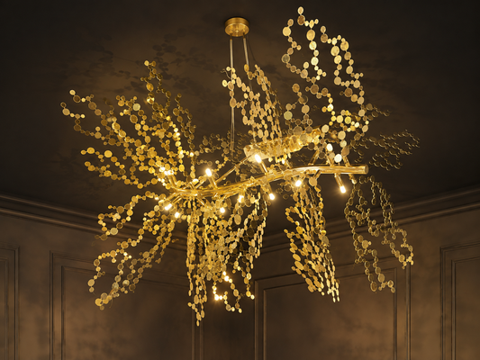 Anatolian Golden Blossom Chandelier