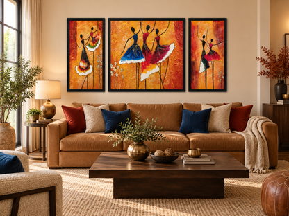 Rhythms of Elegance 3-in-1 Wall Art Frame