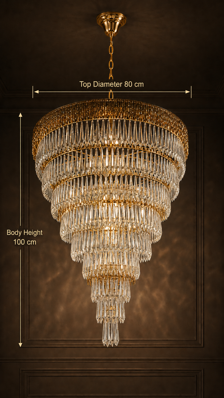 Topkapi Cascade Crystal Chandelier