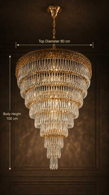 Topkapi Cascade Crystal Chandelier