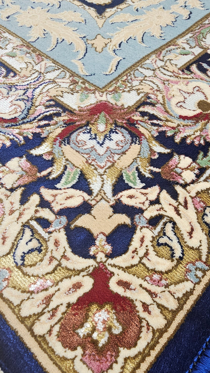 Royal Azure Garden Narural Silk & Wool Carpet 200x300 cm