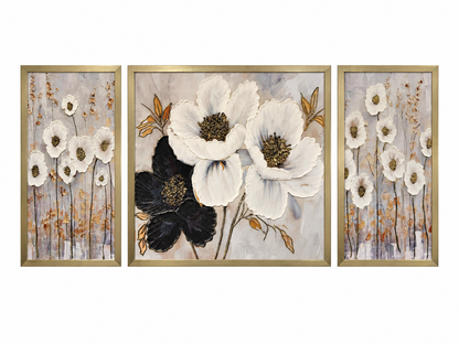 Golden Poppy Harmony 3-in-1 Wall Art Frame