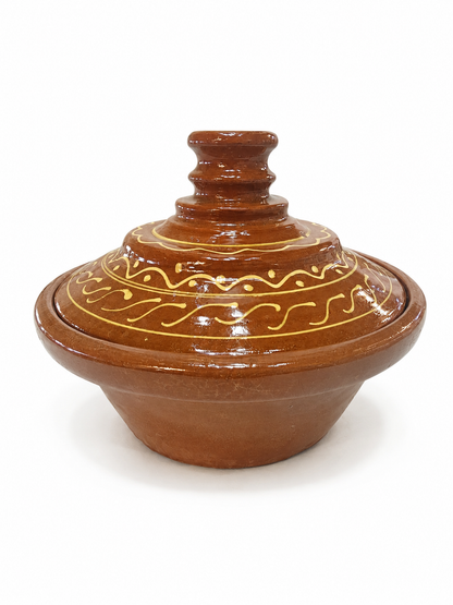 Hand-Painted Moroccan Clay Tajine (Ds02)