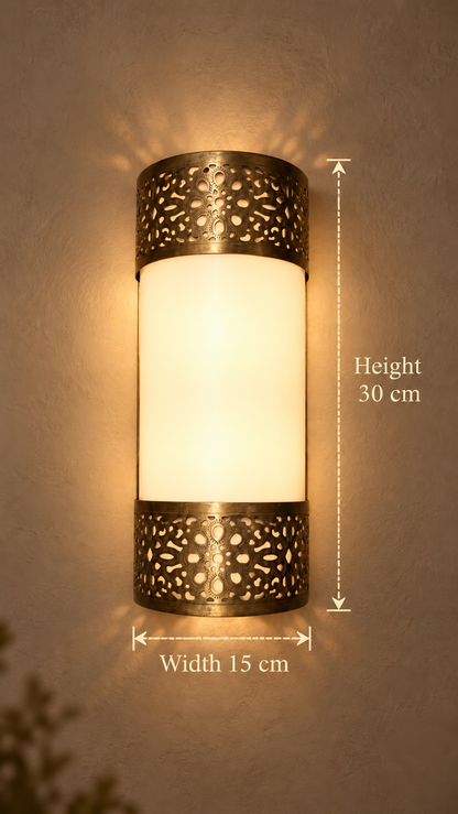 Amber Blossom Wall Light