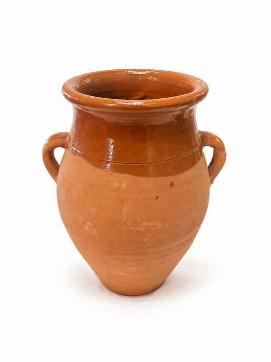 Traditional Moroccan Clay Cooking Tajine  with Handle (Ds02)