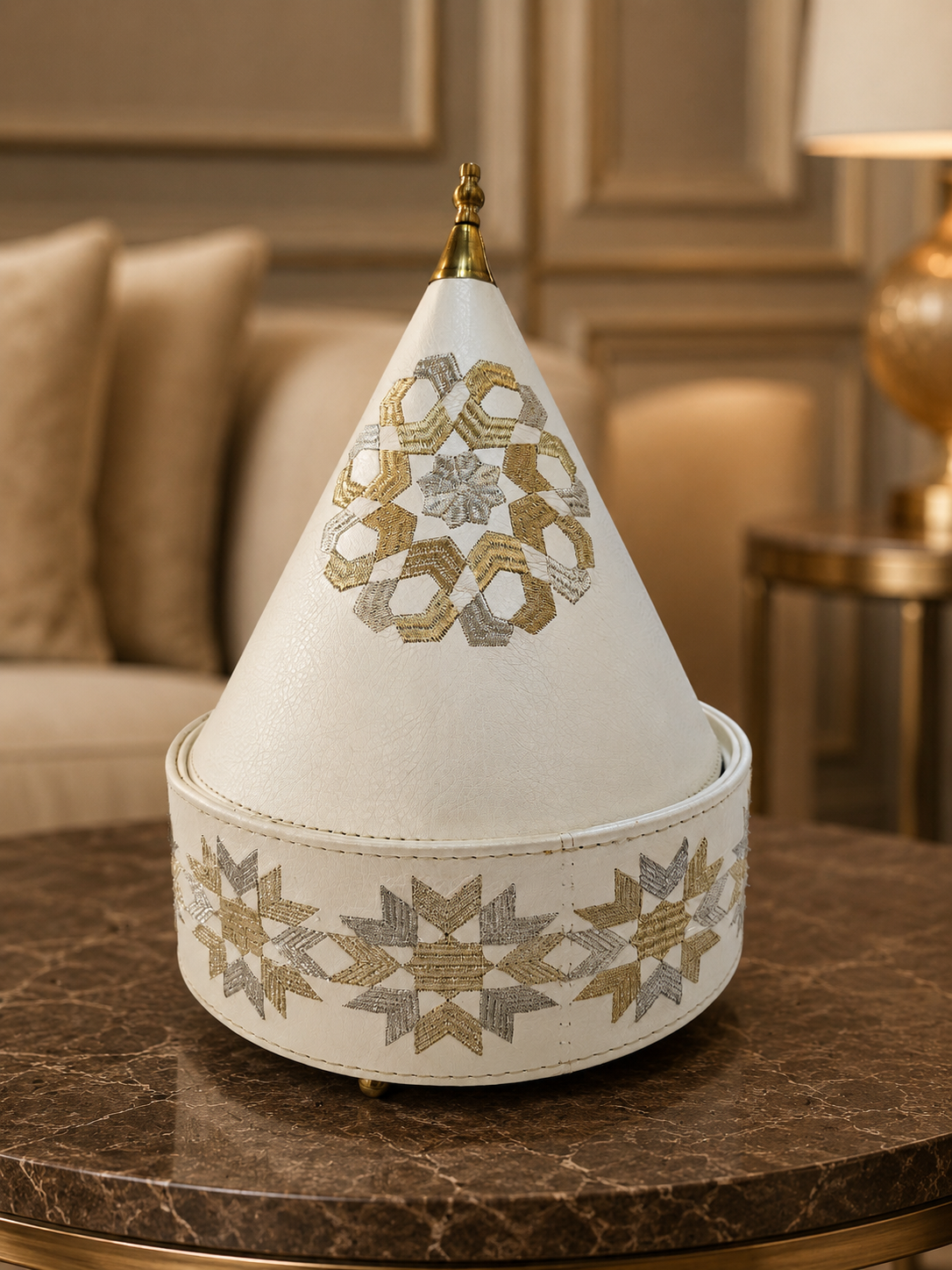 Moroccan Handmade Embroidered Wedding Gift Box M176 (03)