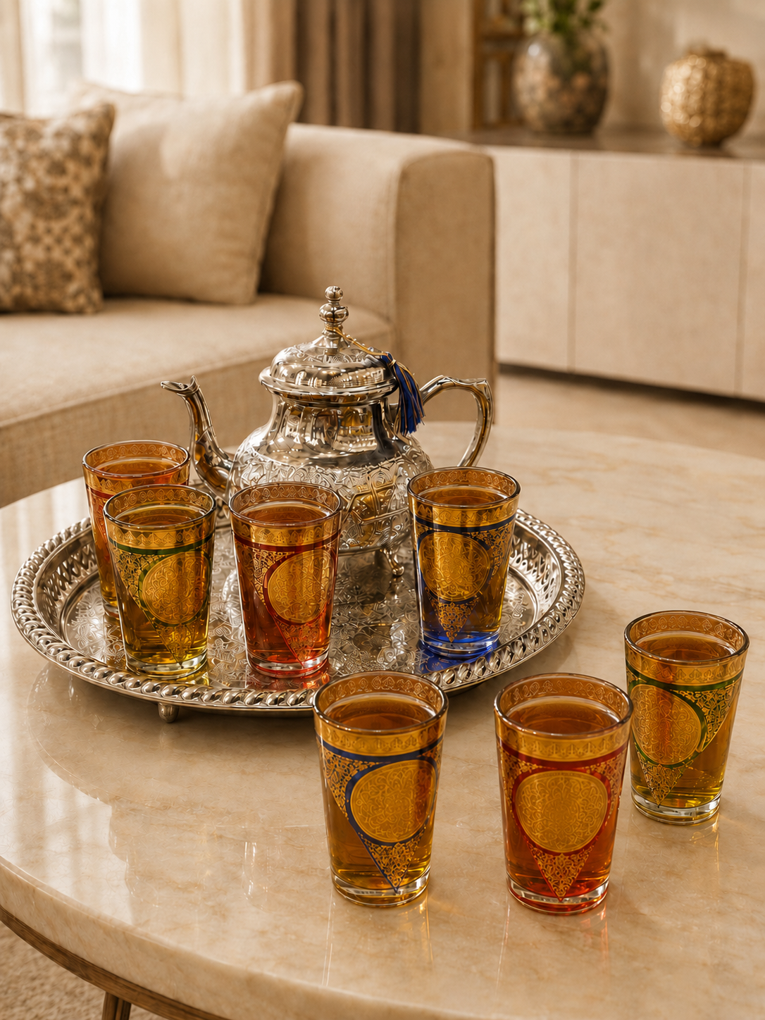 Moroccan Rama Hand-Engraved Teapot M98