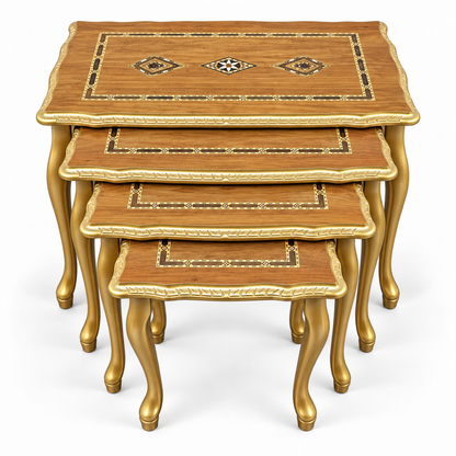 Ottoman Heritage Mosaic Nesting Table Set 4in1