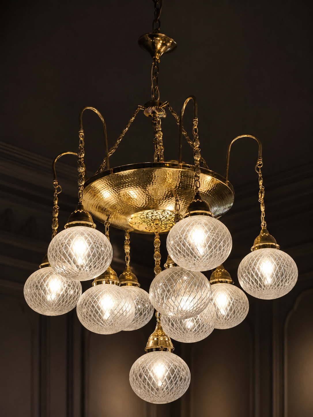 Istanbul Cascade Chandelier Shiny Gold