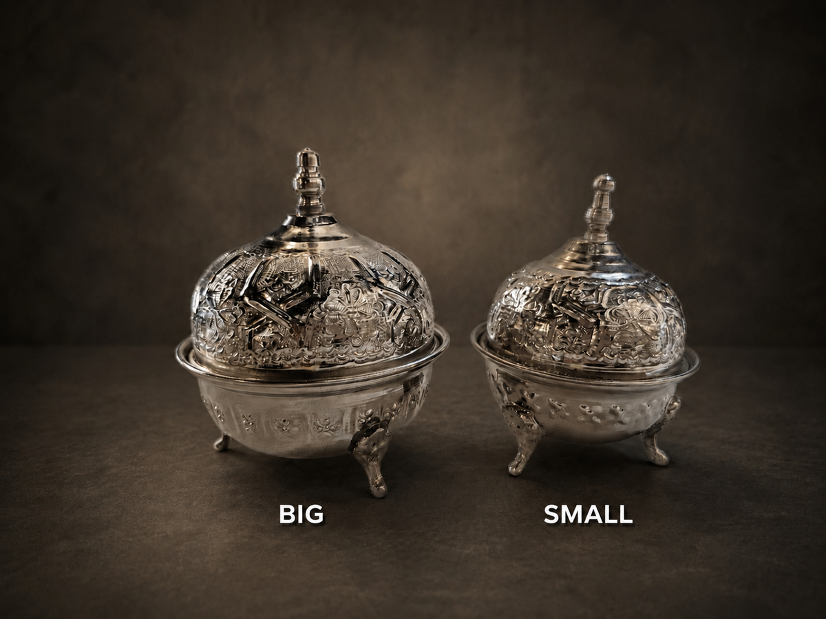 Moroccan Engraved Artisan Sugar Box Small M131
