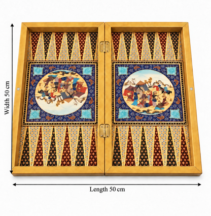 Turkish Ottoman Heritage 2-in-1 Chessboard & Backgammon Set