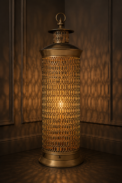 Ottoman Shadow Cast Floor Lantern