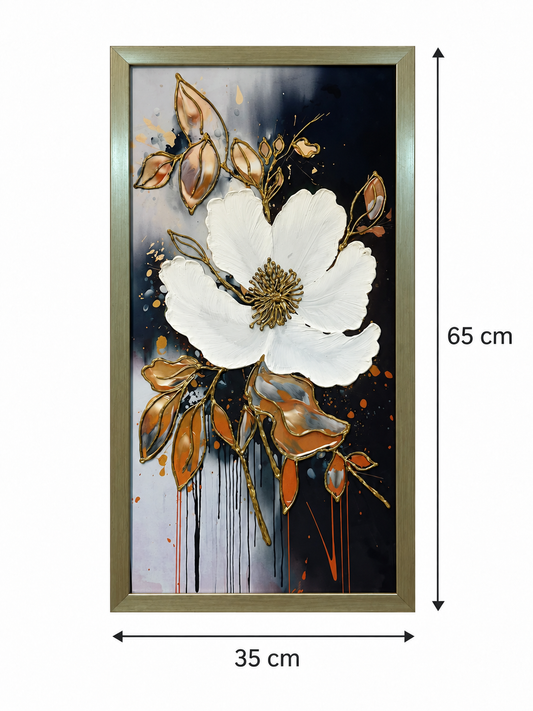 Golden Bloom Harmony 3-in-1 Wall Art Frame