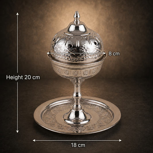 Marrakech Floral Silver Mabkhara - XSmall