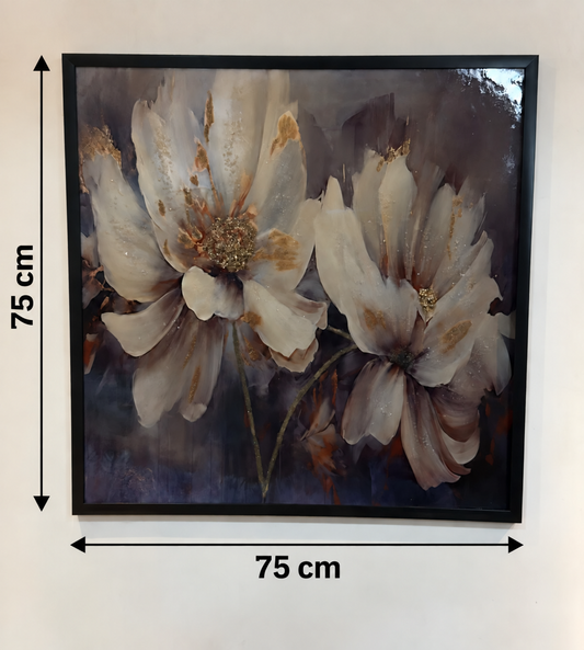 Handcrafted Golden Blossom 3-in-1 Wall Art Frame