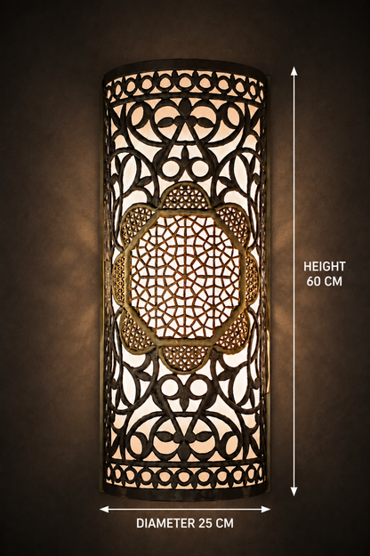 Bursa Rosette Cylinder Wall Light - Big