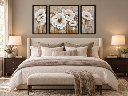 Ivory Bloom Harmony 3-in-1 Wall Art Frame