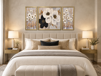 Golden Poppy Harmony 3-in-1 Wall Art Frame