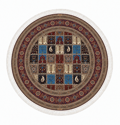 Royal Garden  Persian Silk Carpet 200cm Diameter