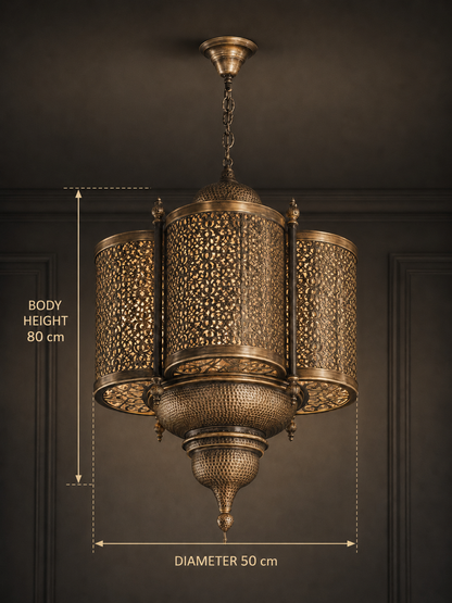 Ottoman Majesty Brass Chandelier