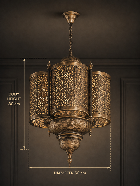 Ottoman Majesty Brass Chandelier