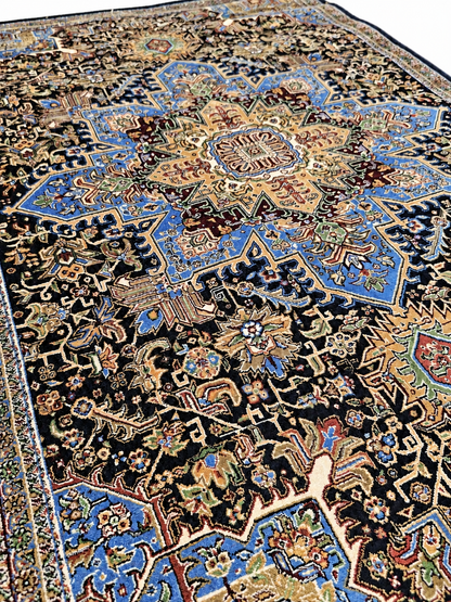 Persian Royal Heriz Silk Carpet 60x90cm