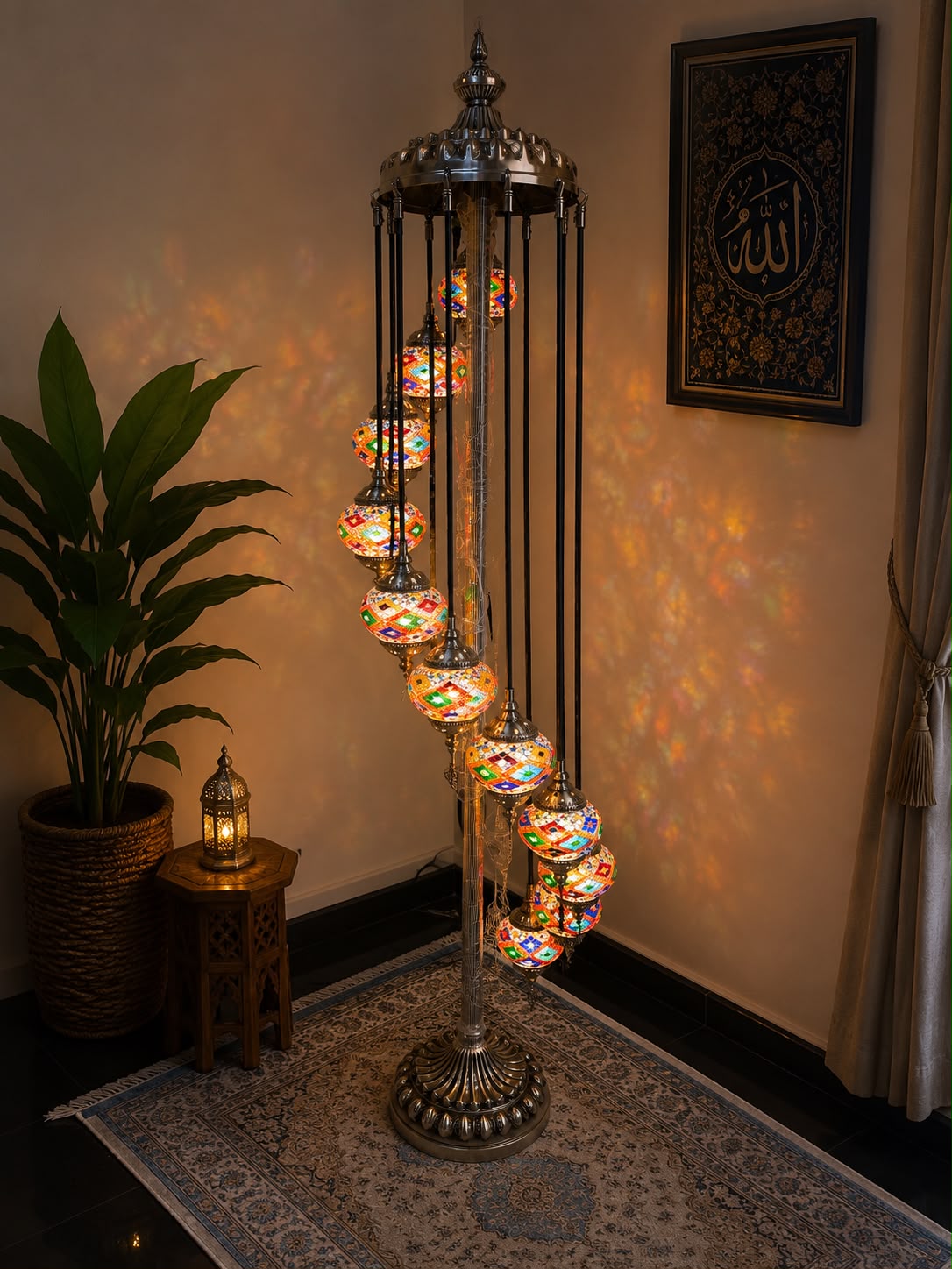 Ottoman Cascade Turkish Mosaic Floor Lamp - 2008-11F