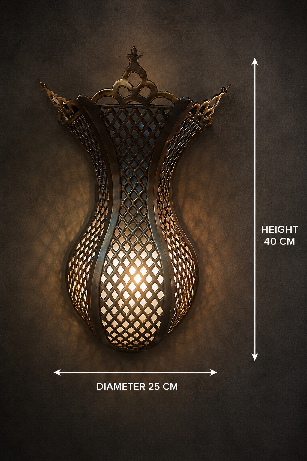 Ottoman Tulip Vase Wall Light