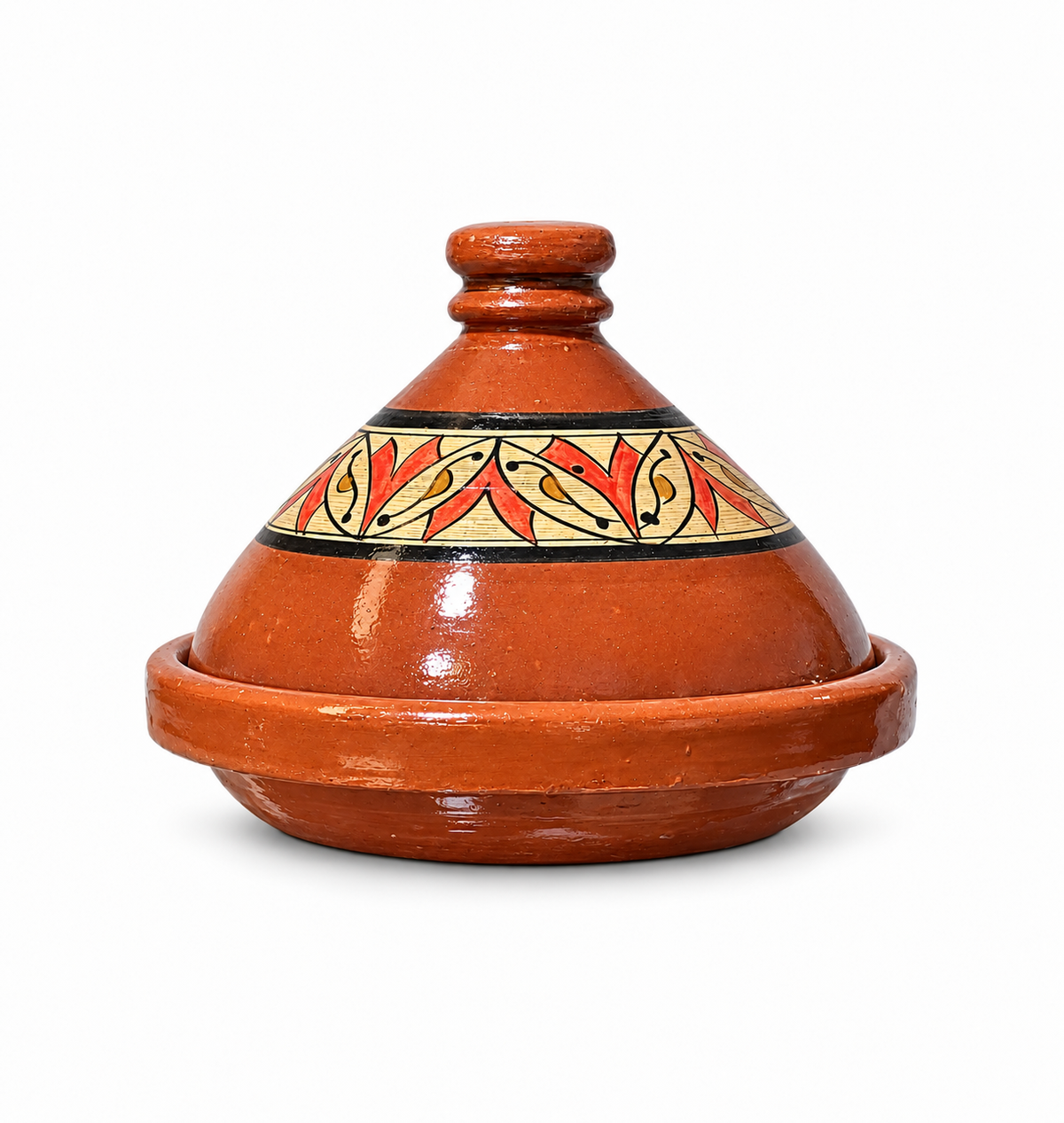 Hand-Painted Moroccan Clay Tajine (Ds03)