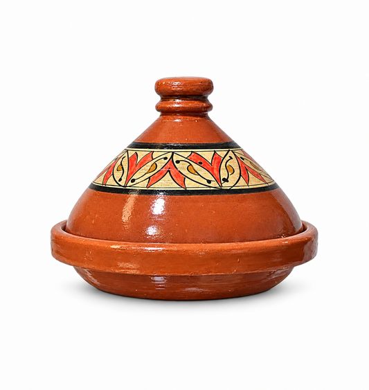 Hand-Painted Moroccan Clay Tajine (Ds03)