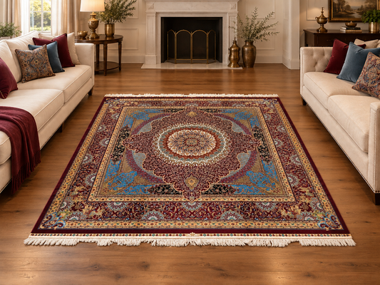 Royal Tabriz Medallion Persian Carpet 200x200 cm