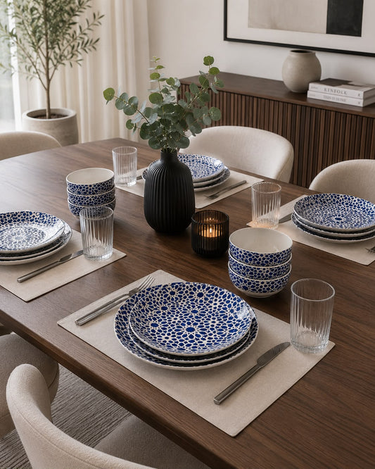 DS104-24 Pieces Ceramic Dining Set - Serves 6
