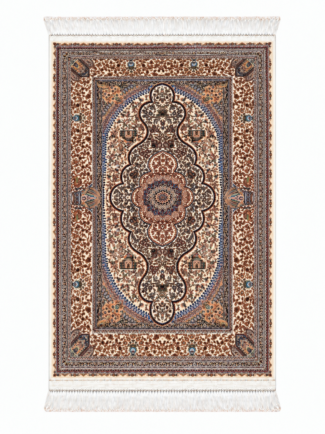 Royal Heritage Medallion Silk Carpet 60x90cm