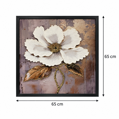 Mauve Blossom Elegance 3-in-1 Wall Art Frame