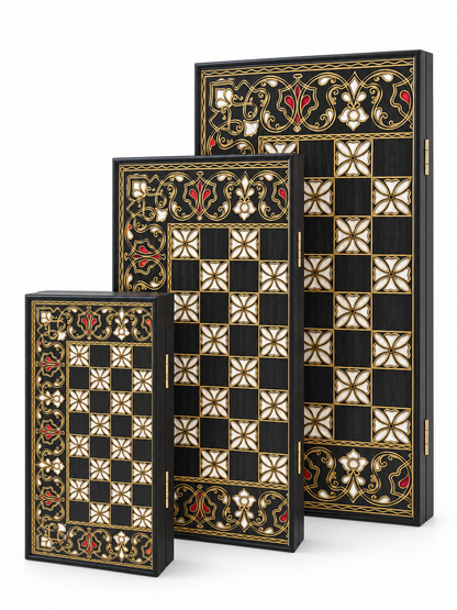 Turkish Heritage 2-in-1 Chessboard & Backgammon Set (Ds01)