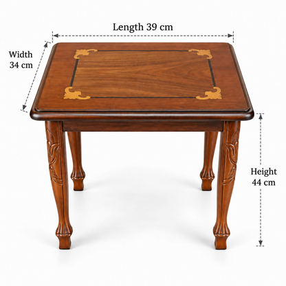 Ottoman Heritage Hand-Carved Beechwood Coffee Table Set 4in1