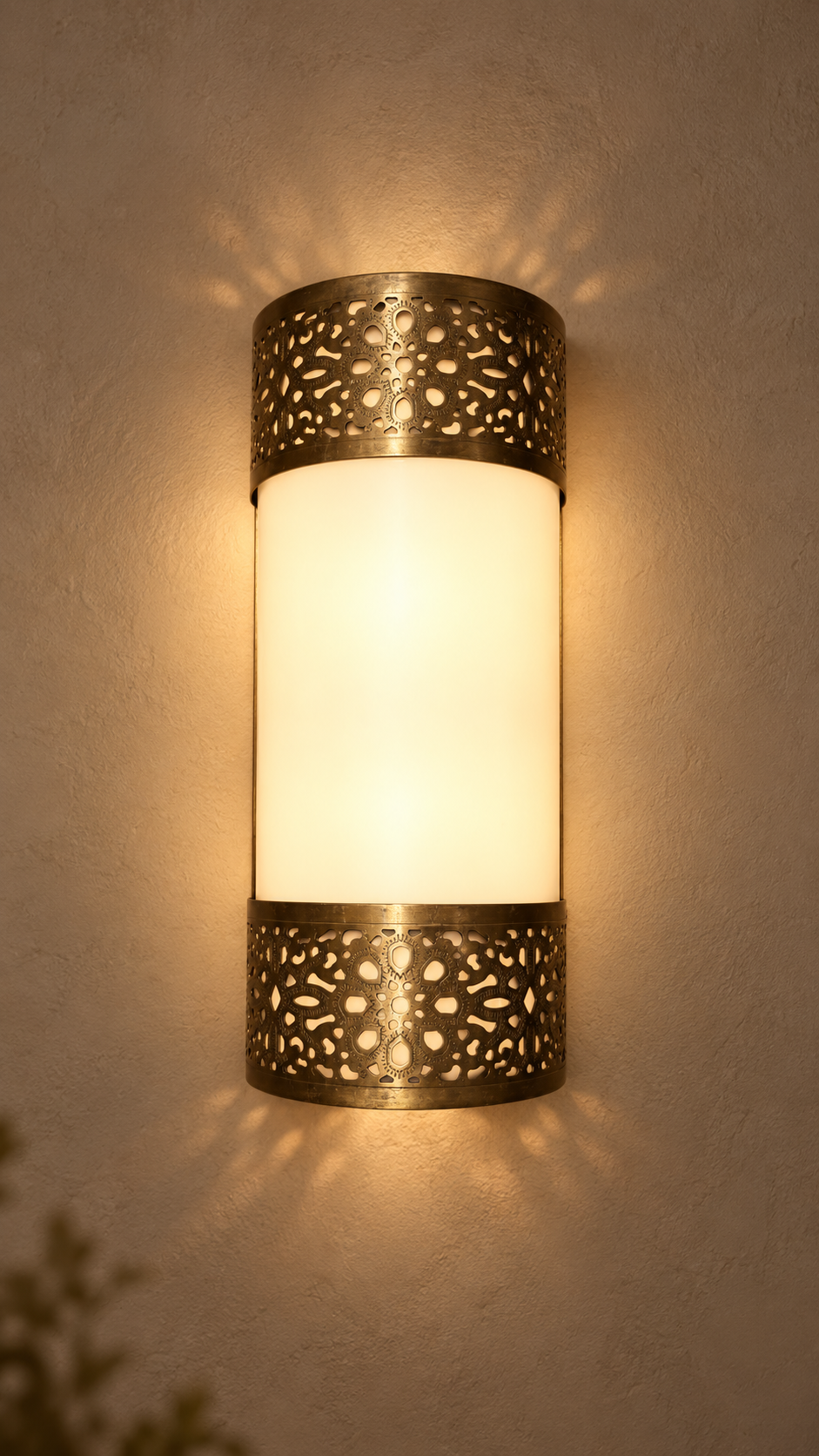 Amber Blossom Wall Light